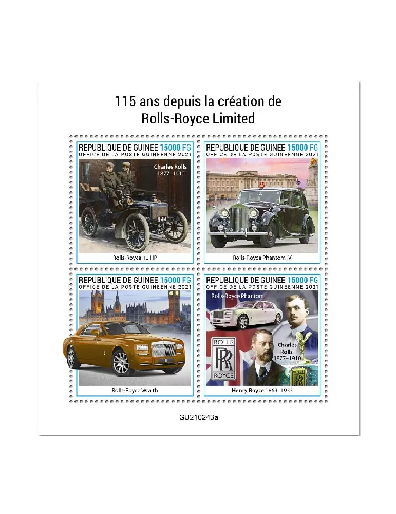 n° 11228/11231 - Timbre GUINEE Poste