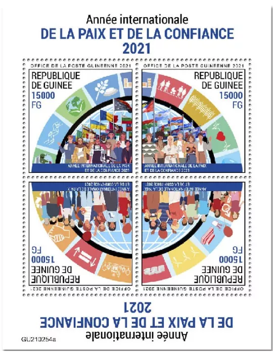 n° 11272/11275 - Timbre GUINEE Poste