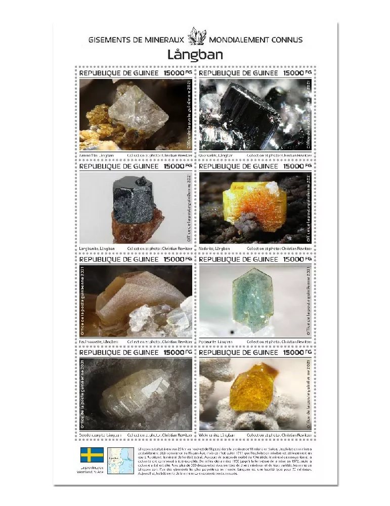 n° 11357/11364 - Timbre GUINEE Poste