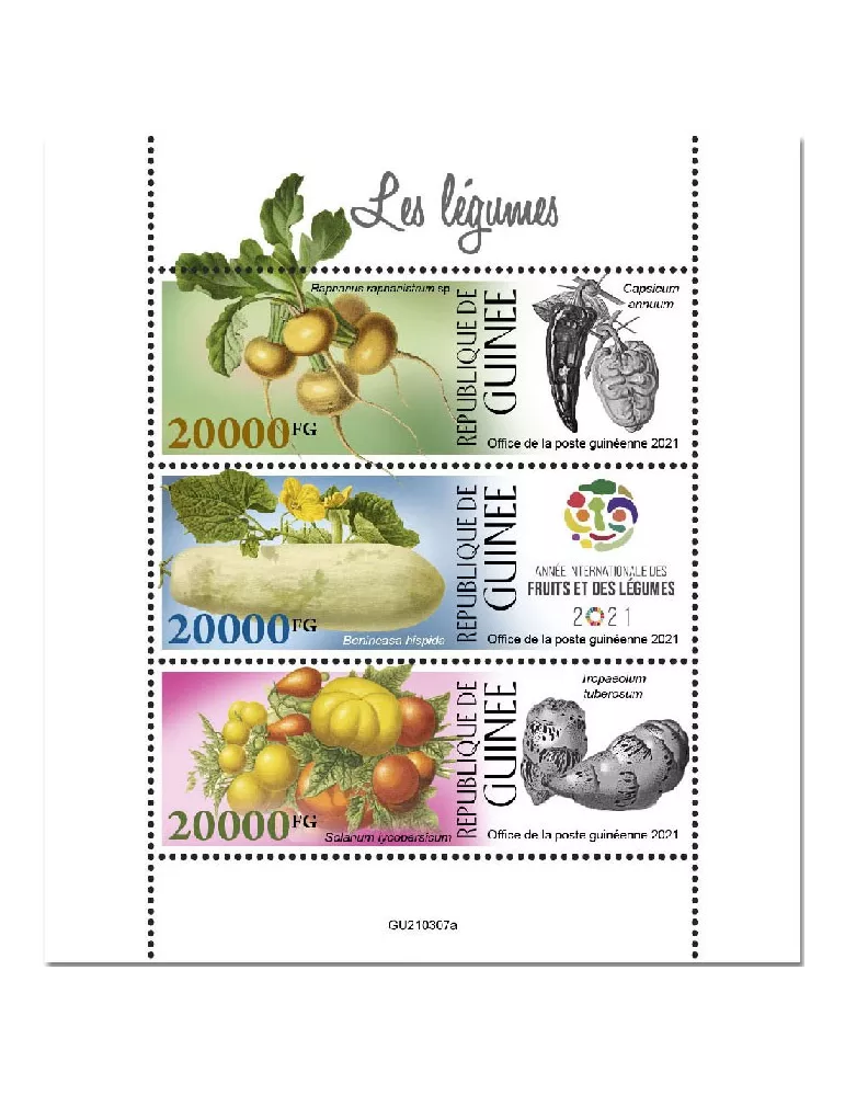 n° 11371/11373 - Timbre GUINEE Poste