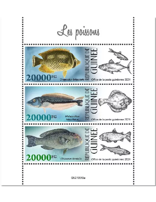 n° 11407/11409 - Timbre GUINEE Poste