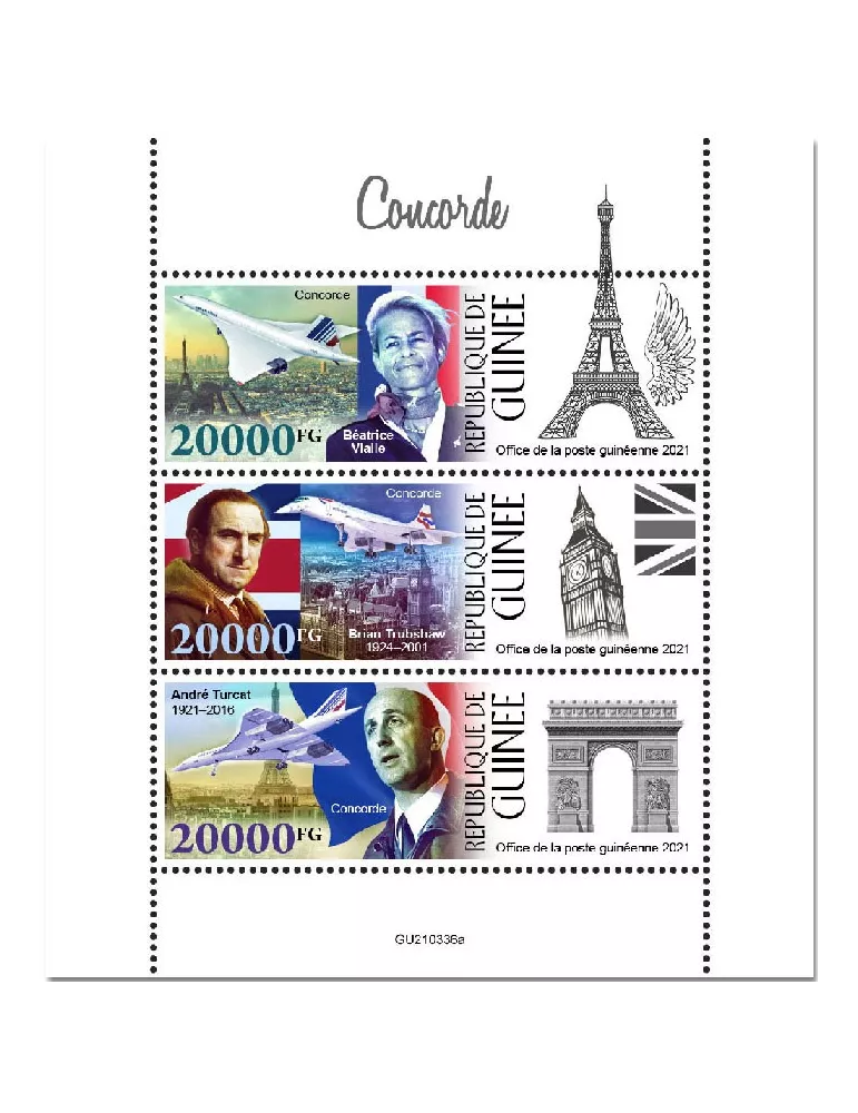 n° 11432/11434 - Timbre GUINEE Poste