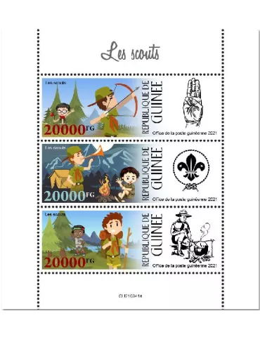 n° 11447/11449 - Timbre GUINEE Poste