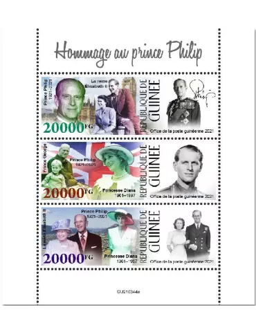 n° 11456/11458 - Timbre GUINEE Poste