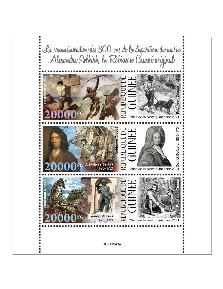 n° 11462/11464 - Timbre GUINEE Poste