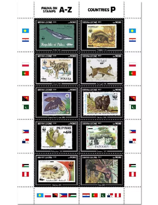 n° 10145/10154 - Timbre SIERRA LEONE Poste