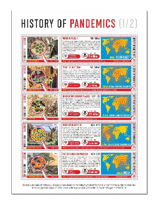 n° 10547/10551 - Timbre SIERRA LEONE Poste