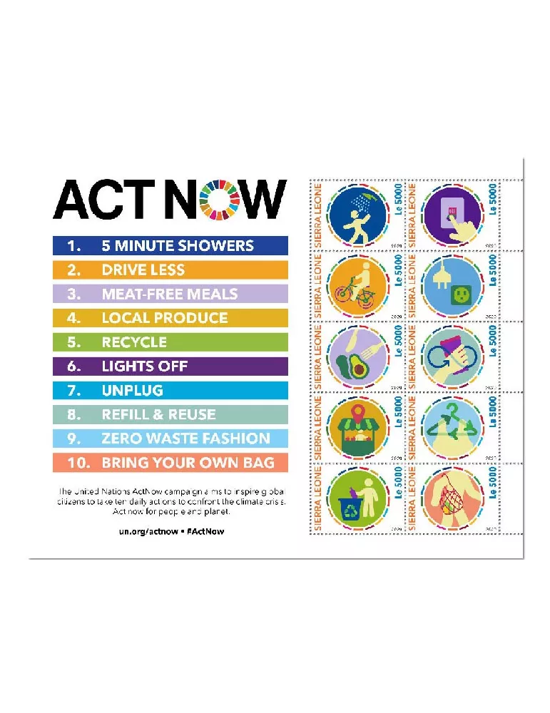 n° 9867/9876 - Timbre SIERRA LEONE Poste