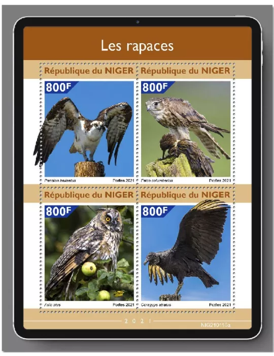 n° 6034/6037 - Timbre NIGER Poste