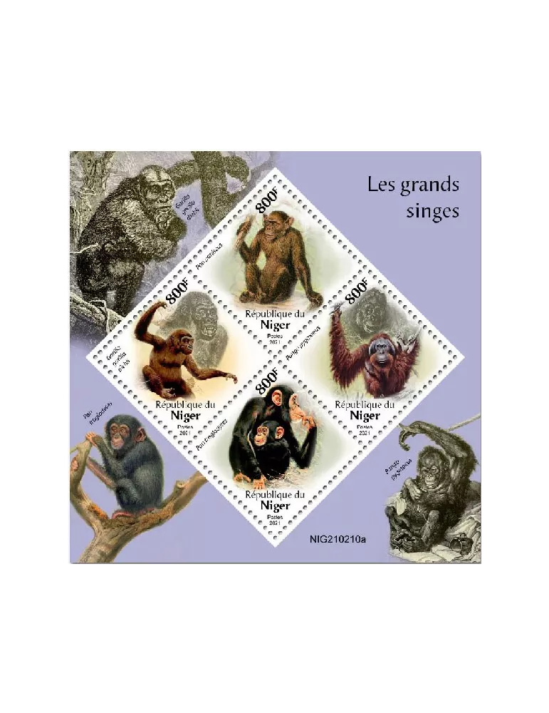 n° 6182/6185 - Timbre NIGER Poste