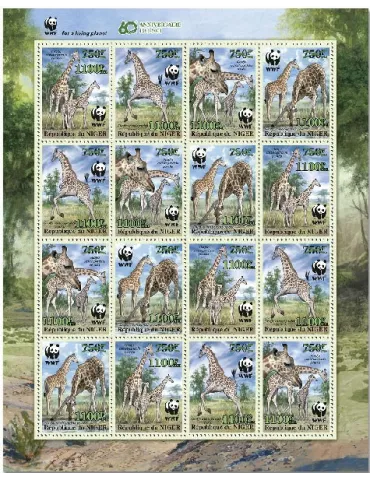 n° 6330/6333 - Timbre NIGER Poste