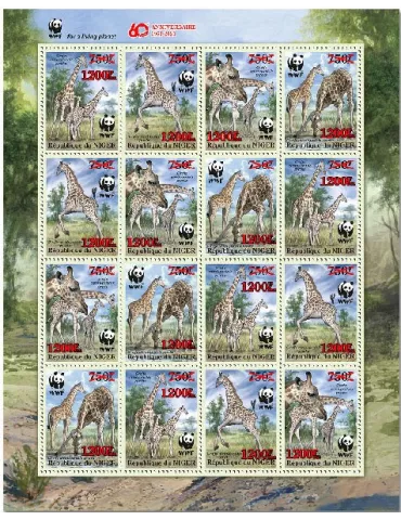 n° 6334/6337 - Timbre NIGER Poste