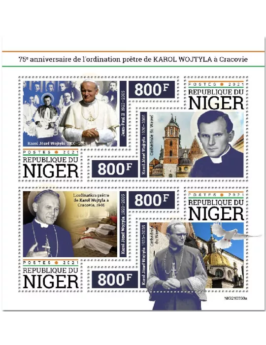 n° 6458/6461 - Timbre NIGER Poste
