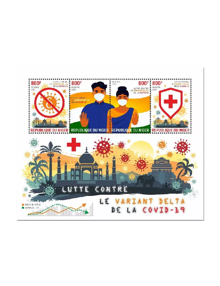 n° 6736/6739 - Timbre NIGER Poste