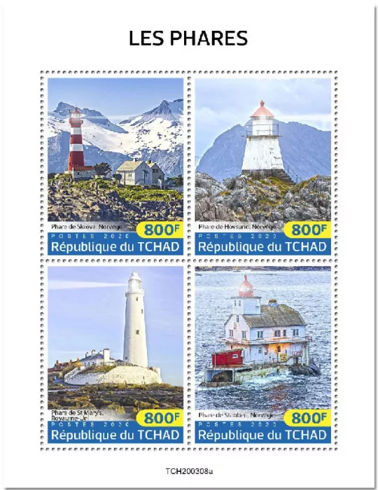 n° 2515/2518 - Timbre TCHAD Poste