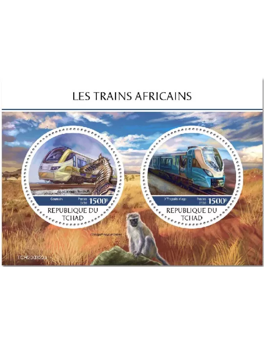 n° 2591/2592 - Timbre TCHAD Poste