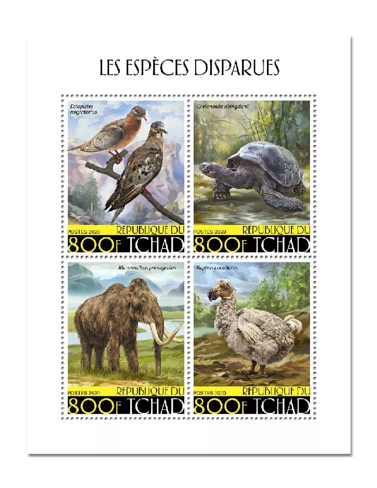 n° 2633/2636 - Timbre TCHAD Poste