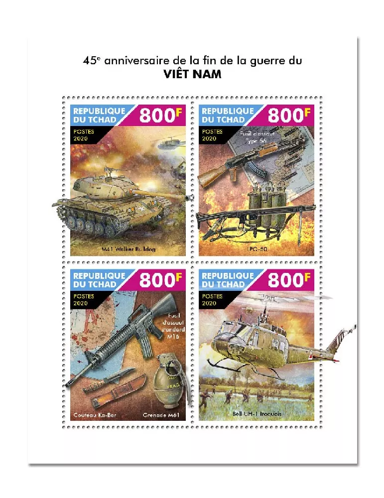 n° 2728/2731 - Timbre TCHAD Poste