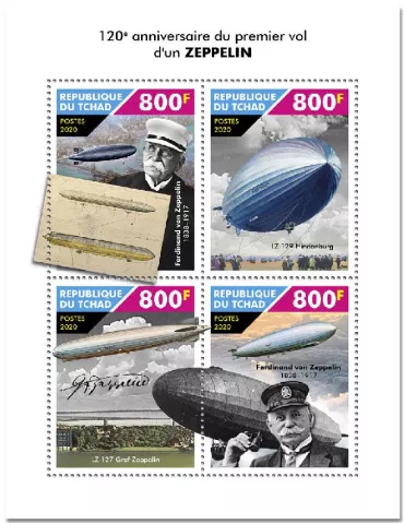 n° 2857/2860 - Timbre TCHAD Poste