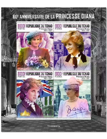 n° 3016/3019 - Timbre TCHAD Poste