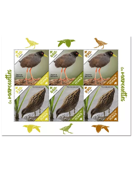 n° 3118/3123 - Timbre TCHAD Poste