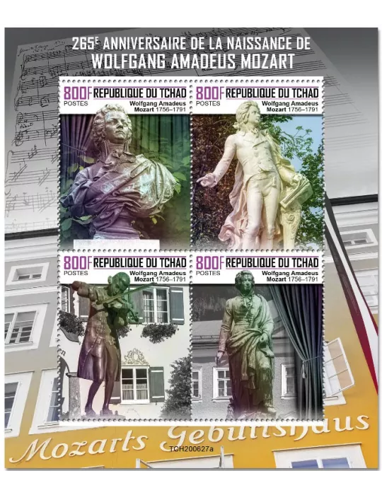 n° 3146/3149 - Timbre TCHAD Poste