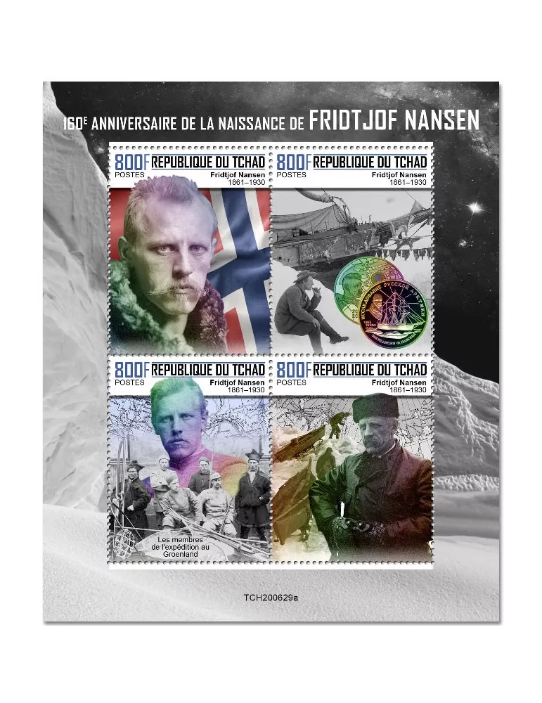 n° 3156/3159 - Timbre TCHAD Poste