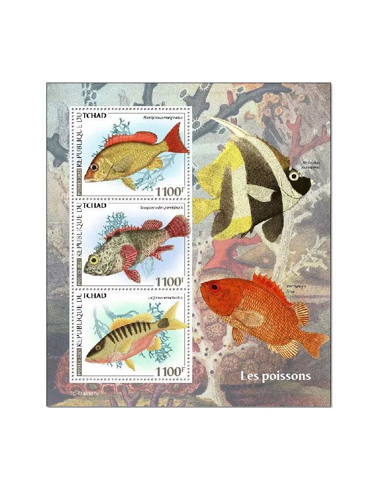 n° 3182/3184 - Timbre TCHAD Poste