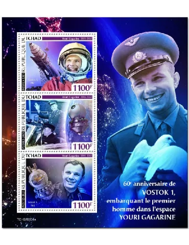 n° 3256/3258 - Timbre TCHAD Poste