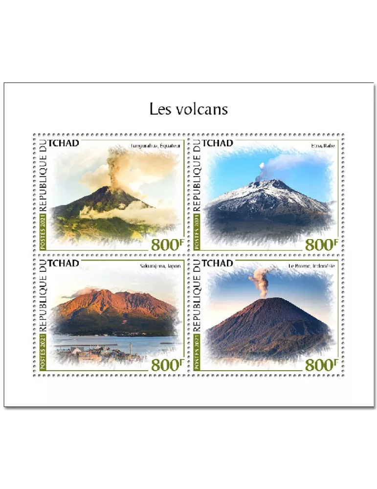 n° 3295/3298 - Timbre TCHAD Poste