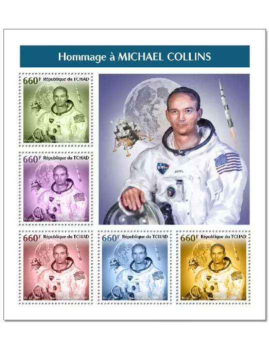 n° 3456/3460 - Timbre TCHAD Poste