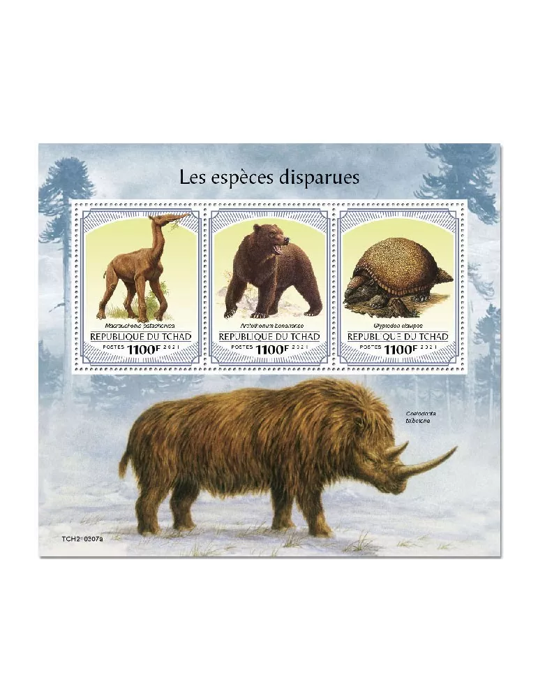 n° 3488/3490 - Timbre TCHAD Poste