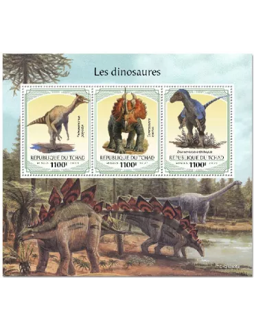 n° 3491/3493 - Timbre TCHAD Poste