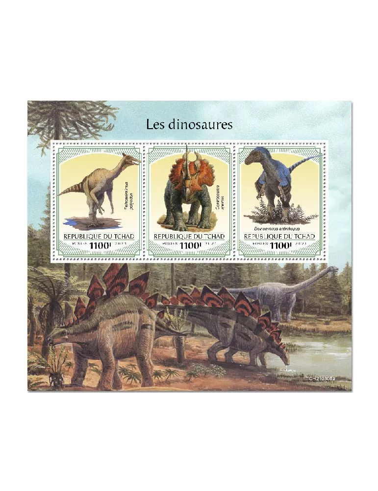 n° 3491/3493 - Timbre TCHAD Poste