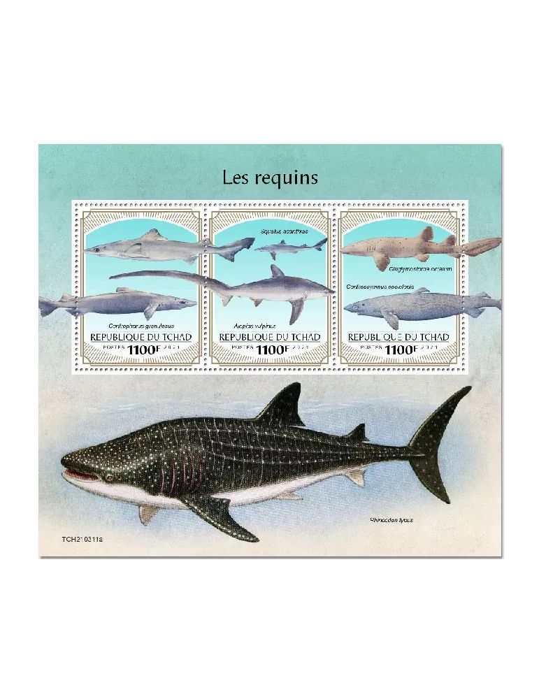 n° 3500/3502 - Timbre TCHAD Poste