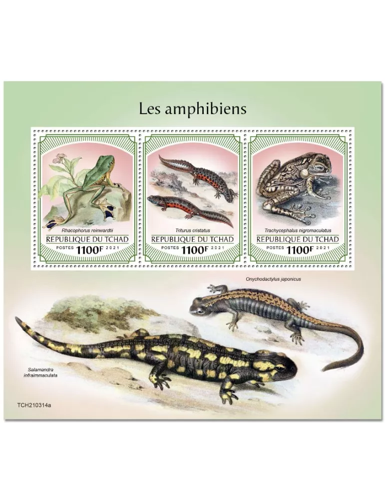 n° 3509/3511 - Timbre TCHAD Poste