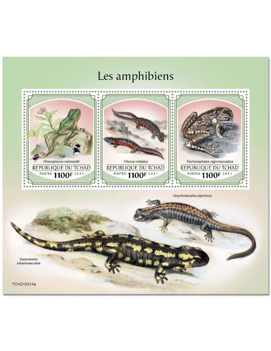 n° 3509/3511 - Timbre TCHAD Poste