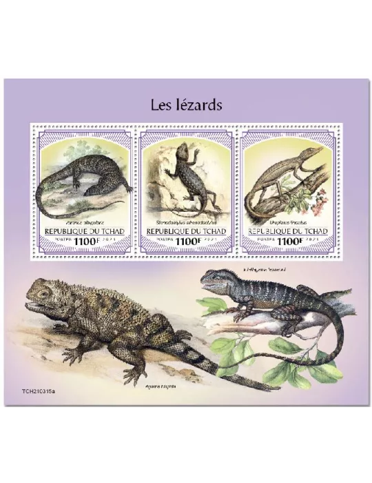 n° 3512/3514 - Timbre TCHAD Poste