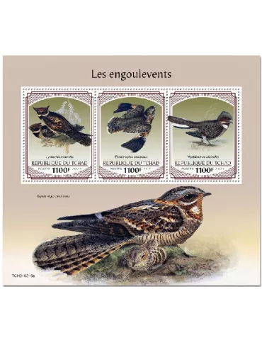 n° 3515/3517 - Timbre TCHAD Poste