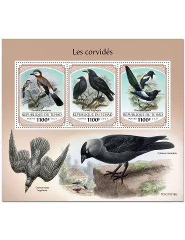 n° 3521/3523 - Timbre TCHAD Poste
