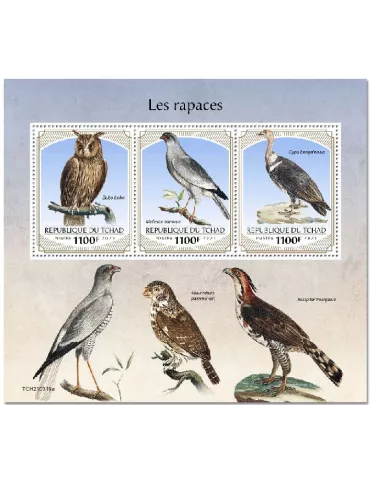 n° 3524/3526 - Timbre TCHAD Poste