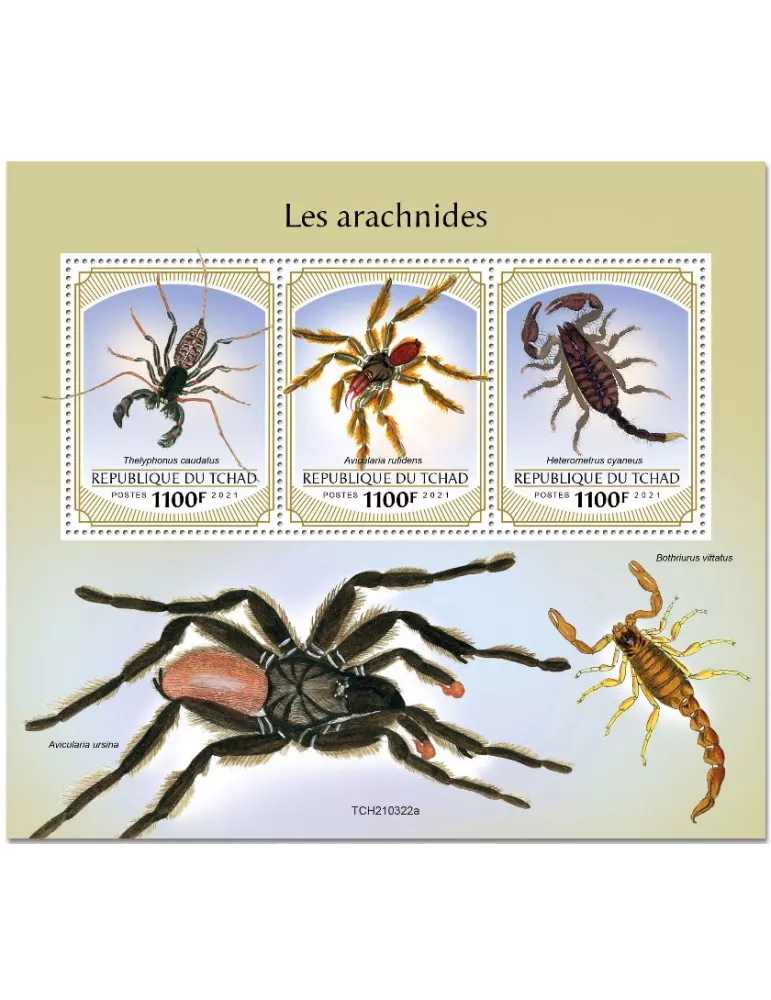 n° 3533/3535 - Timbre TCHAD Poste