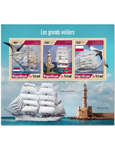 n° 3559/3561 - Timbre TCHAD Poste