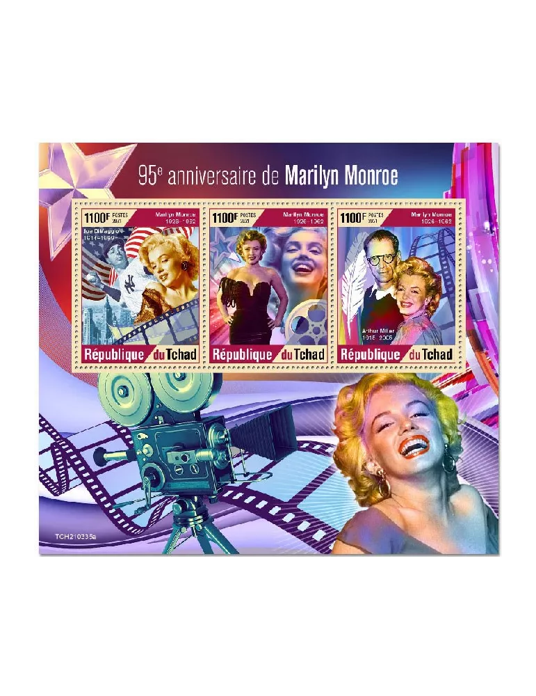 n° 3574/3576 - Timbre TCHAD Poste