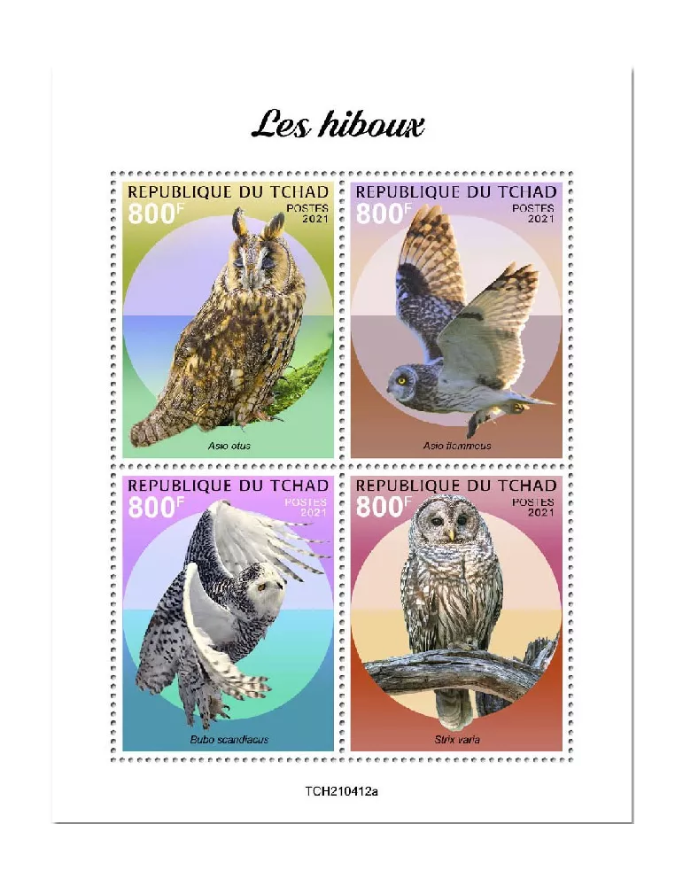 n° 3665/3668 - Timbre TCHAD Poste