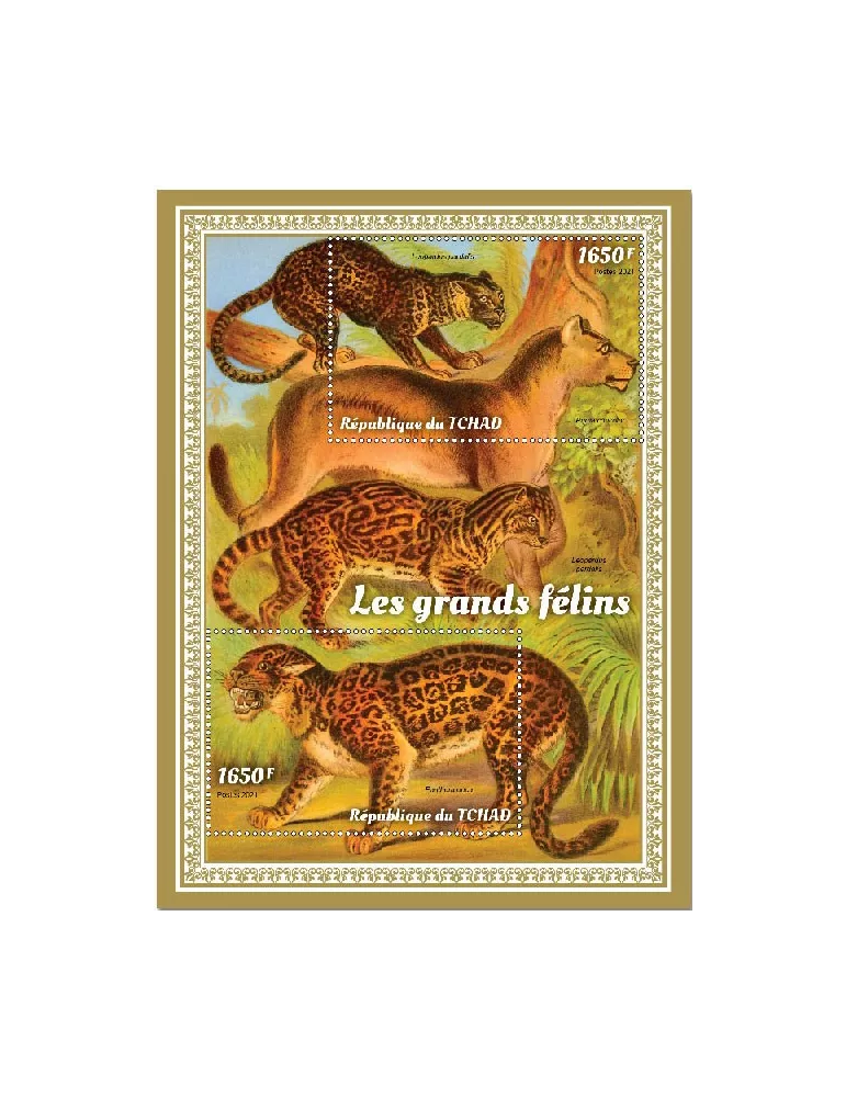 n° 3689/3690 - Timbre TCHAD Poste