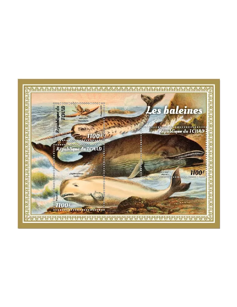 n° 3693/3695 - Timbre TCHAD Poste