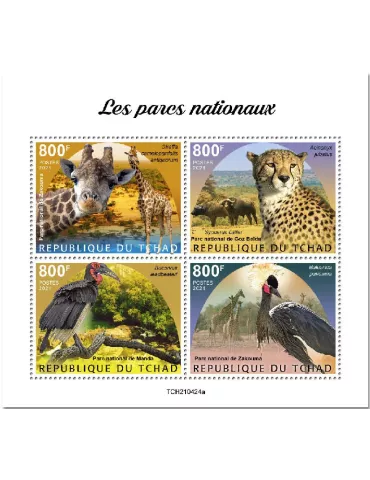n° 3704/3707 - Timbre TCHAD Poste