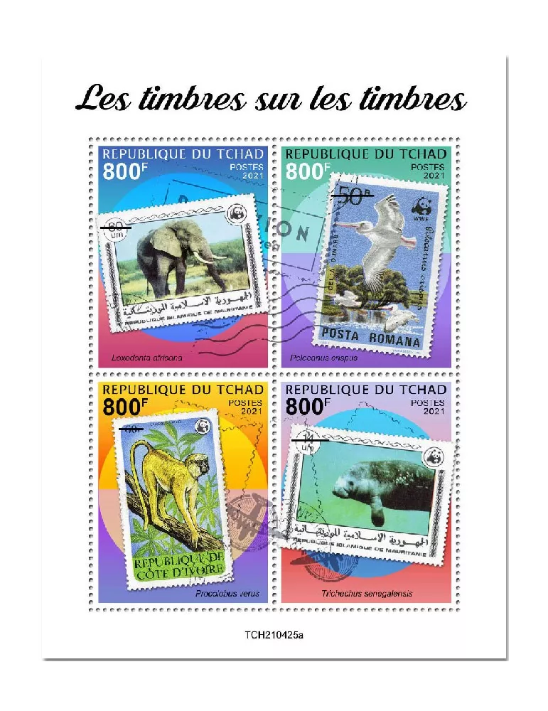 n° 3708/3711 - Timbre TCHAD Poste