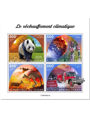 n° 3716/3719 - Timbre TCHAD Poste